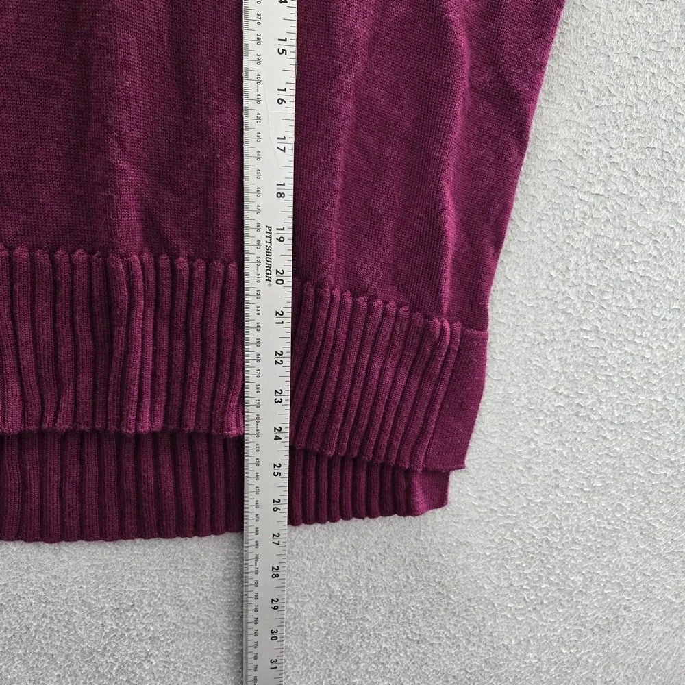 Eileen Fisher Women Sweater S Purple Long Sleeve Merino Wool Boxy Oversized